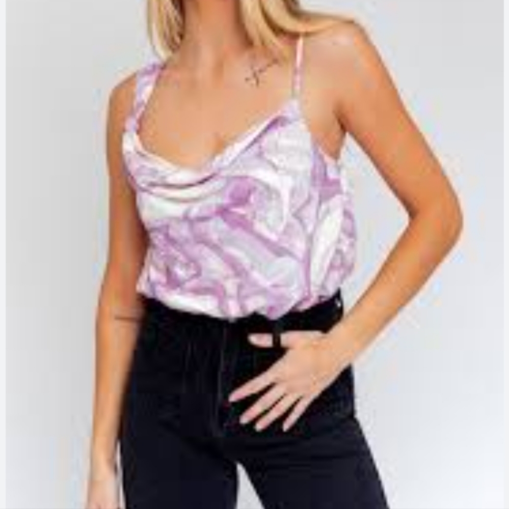 Le Lis Collection Purple Bodysuit Size Small